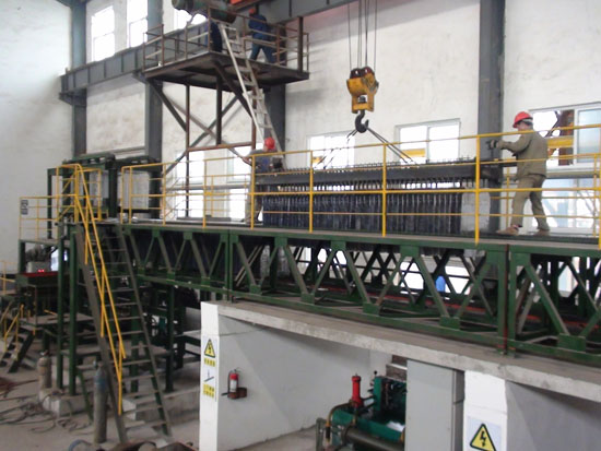 陰極片鑄型機(jī)組自動化生產(chǎn)線